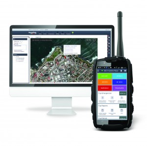 GPS and NFC tag tracking of security officers S15 wDesktop mPost